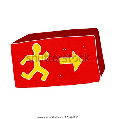 Cartoon Exit Sign Stock Vector (Royalty Free) 178626221 | Shutterstock