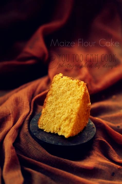 Corn Meal Cake | Maize Flour Orange Cake | Yellow Corn Flour Cake ...