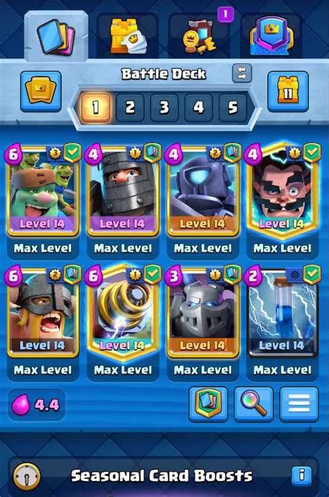 MAX DECK WITH GOBLIN GIANT AND SPARKY | MANY EMOTES, TOWER SKINS | 500 ...