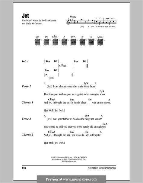 Jet (Wings) by L. McCartney, P. McCartney - sheet music on MusicaNeo