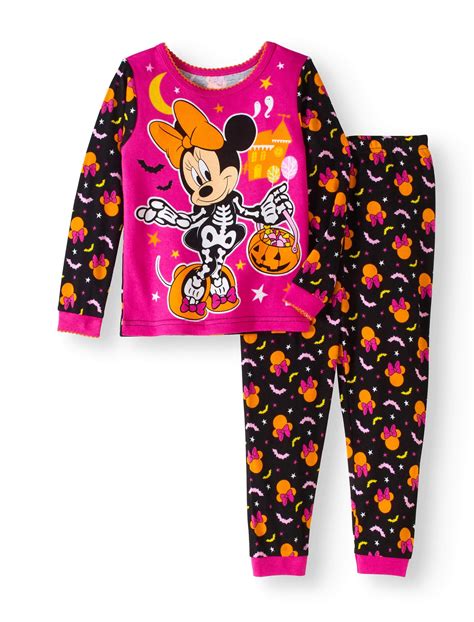 Disney - Halloween baby toddler girls' cotton tight fit pajamas 2-piece ...