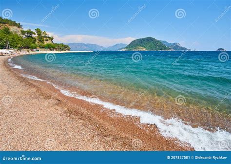 Icmeler Beach View in Marmaris Town Stock Image - Image of vacations ...