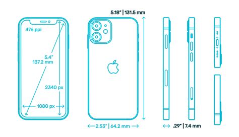 Iphone 12 Pro Mini Dimensions Apple Iphone 12 Mini