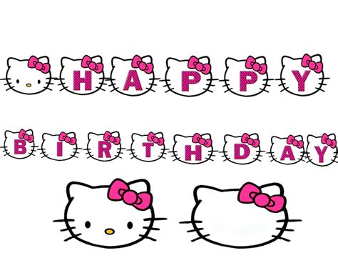 Hello Kitty Birthday Banner Free Printable | Images and Photos finder