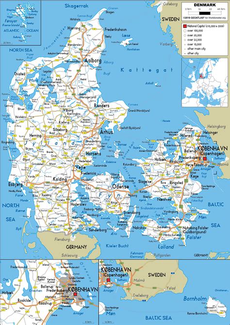 A Map Of Denmark