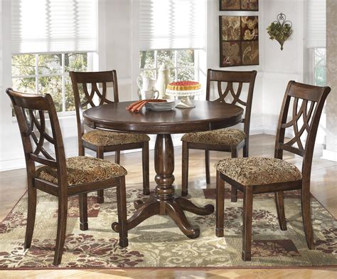 Small Round Dining Table Set For 4 : Black Pedestal Table And Chairs ...