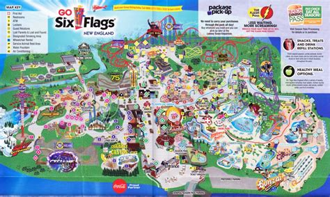 Six Flags New England - 2016 Park Map