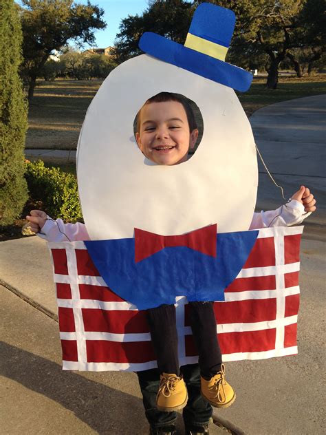 Humpty Dumpty pretend | Nursery rhyme costume, Diy costumes kids ...