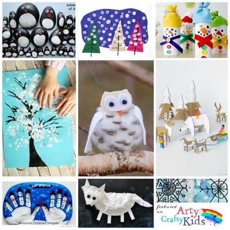 16 Easy Winter Crafts for Kids - Arty Crafty Kids - Winter Crafting Fun