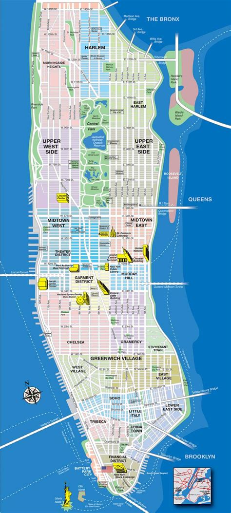 Downloadable Map Of Manhattan - Domini Hyacintha