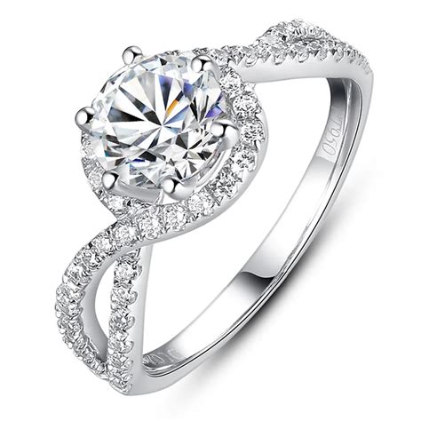 Luxury Engagement Ring 1 Carat Simulated Diamond Ring As Brilliant As ...