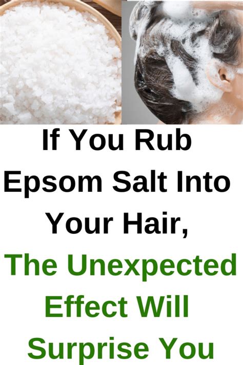 If You Rub Epsom Salt Into Your Hair, The Unexpected Effect Will ...