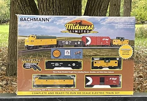 New BACHMANN Midwest Limited Complete HO SCALE Electric FREIGHT TRAIN ...