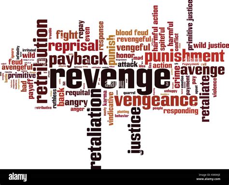 Revenge word cloud concept. Vector illustration Stock Vector Image ...