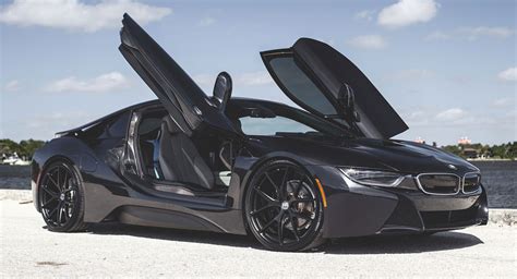 Blacked-Out BMW i8 Looks Stealthy With HRE Wheels