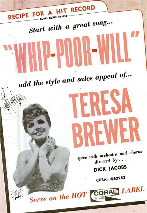 1960s music magazines have the best ads for the artists : Teresa Brewer ...