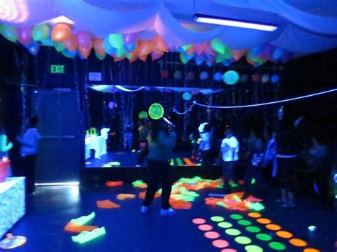 Neon Black Light Party Ideas