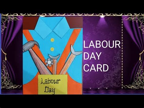 Labour day Card# how to make card - YouTube