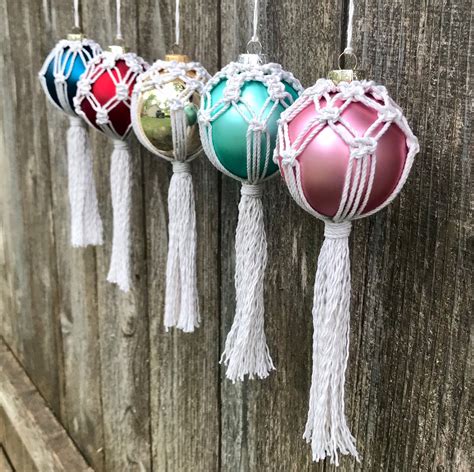 DIY Macrame Christmas Ornament Tutorial Macrame Pattern | Etsy ...