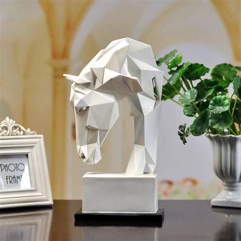 Origami Horse Head Sculpture | Floral Fawna