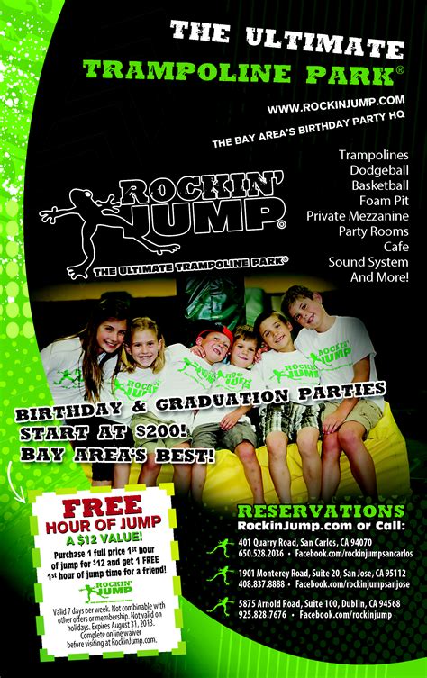 Rockin' Jump | Trampoline park, Family entertainment, Trampoline