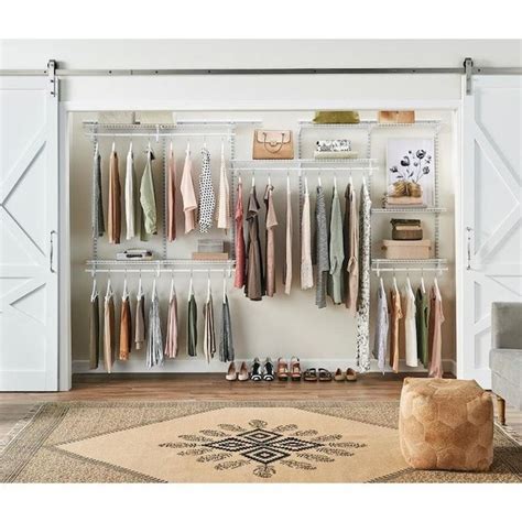 ClosetMaid Shelftrack 7-ft to 10-ft x 59.75-in White Wire Closet Kit in ...