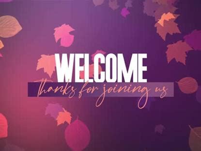 Vibrant Fall Welcome | Centerline New Media | WorshipHouse Media