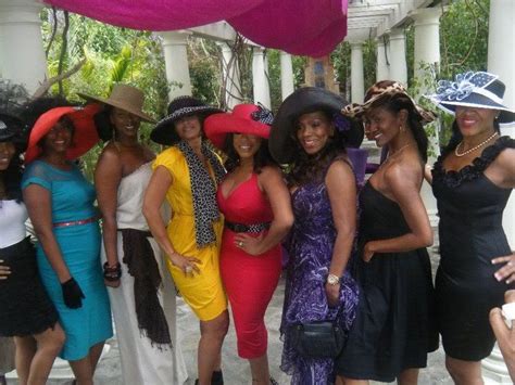 Big Hat Bridal Shower | Tea party attire, Tea party outfits, Big hat ...