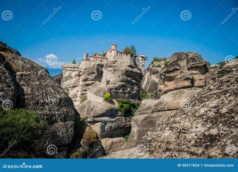 GREECE, METEORA, JULY 2015, Spectacular Rock Formations and Greek ...