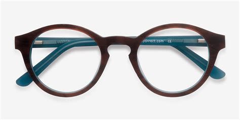 Dreamy Round Brown Blue Full Rim Eyeglasses | Eyebuydirect