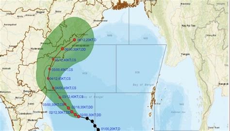 Cyclone Michaung Likely Over Bay In 24 Hours; Landfall With 100Kmph ...