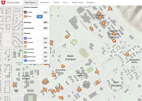 University Of Utah Campus Map Printable