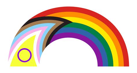 Rainbow symbol with new Progress Pride Flag isolated 18794447 PNG