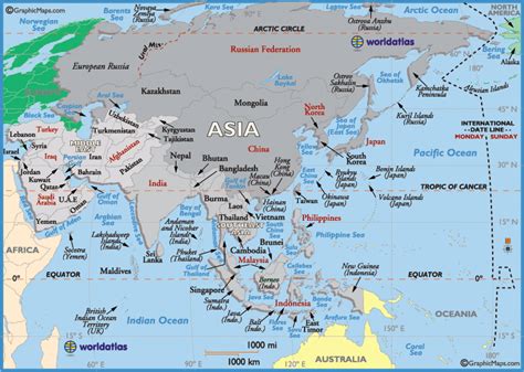 Datos de Asia - Atlas del Mundo