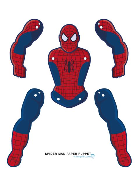 Spider-Man goes Jumping Jack - M. Gulin - Papercrafts Prints and More