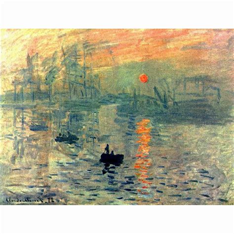 Sunset by Claude Monet Famous Oil Paintings Reproduction Modern Canvas ...