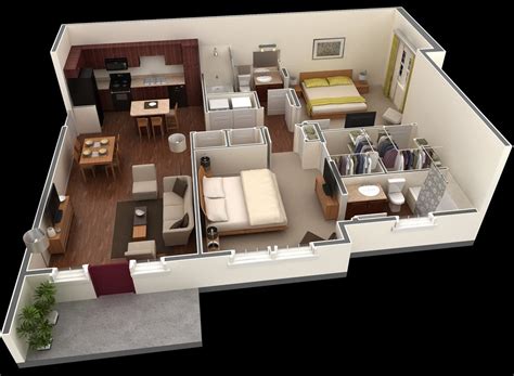 2 Bedroom Apartment House Plans