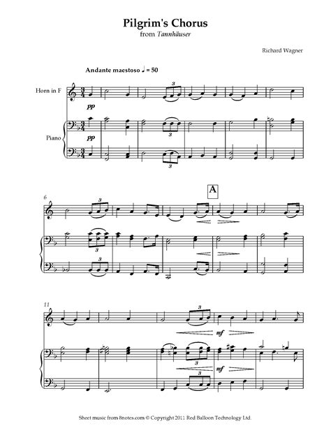 Free French Horn Sheet Music, Lessons & Resources - 8notes.com