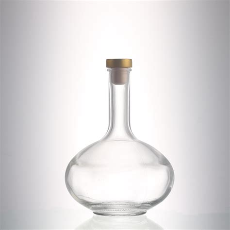 Clear Empty Glass Bottles 500 ml Thin Long Neck Glass Liquor Bottles ...