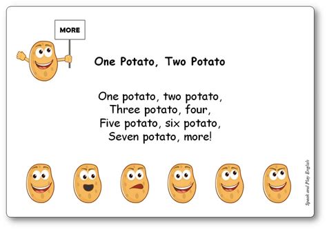 One Potato – Nursery Rhyme Song with Lyrics in French and in English