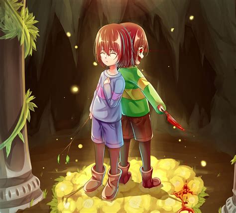 Frisk X Chara Wallpaper