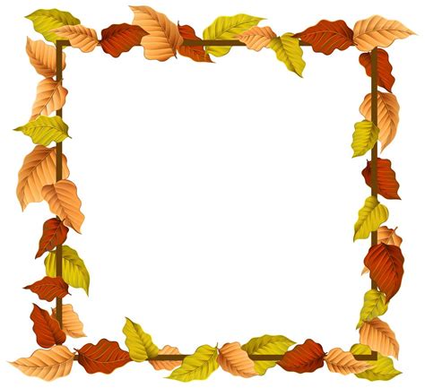 An autumn leaf border 296171 Vector Art at Vecteezy