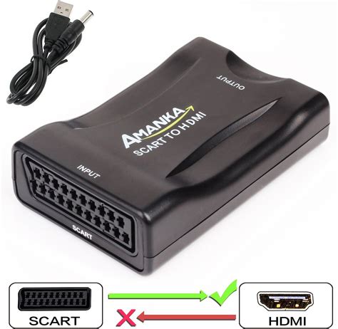 AMANKA SCART zu HDMI Konverter Composite HD Stereo: Amazon.de: Elektronik