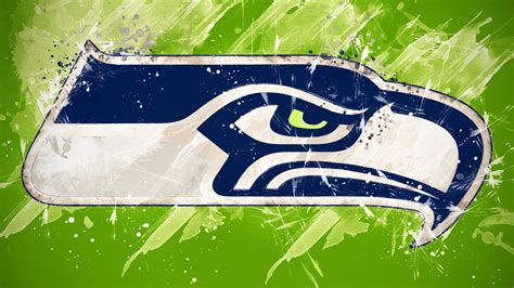 Seattle Seahawks Logo In Green Painting Background 4K HD Seattle ...