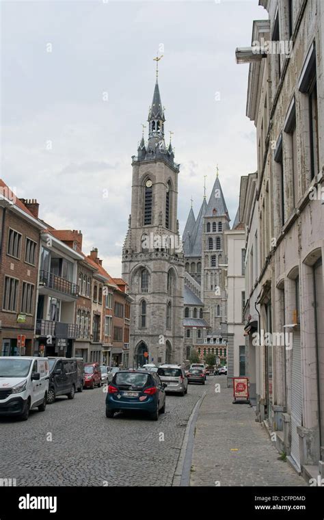 Tournay Belgium - 3 August 2020 - The Belfry of Tournai (Doornik) in ...