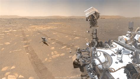 These selfies of NASA's Mars helicopter with the Perseverance rover are ...