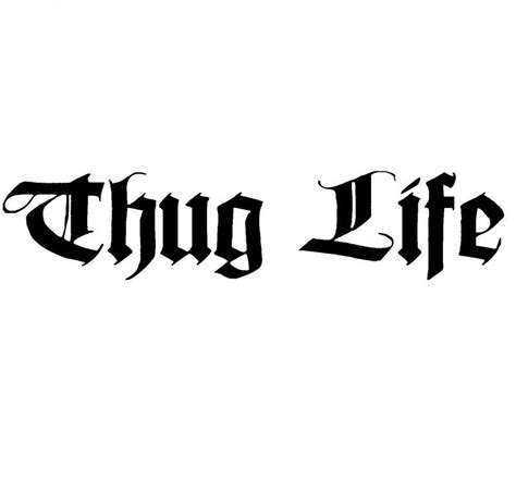 Tupac Thug Life Font