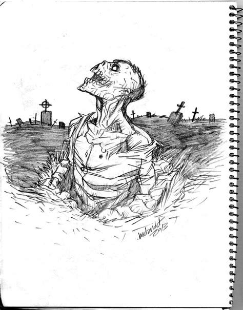 Zombie Return pencil sketch by mdavidct on DeviantArt