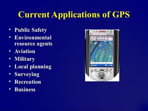 Application of gps