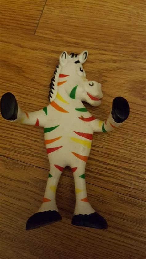 VINTAGE 80's Fruit Stripe Gum Zebra "Yipes" Russ Bendable Figure 5 inch ...